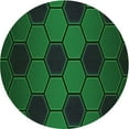 thumbnail image 1 of Ahgly Tapis Rond Lavable en Machine Intérieur Transitionnel Vert Forêt Foncé, 4 Pieds Rond, 1 of 7