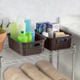 thumbnail image 6 of Sterilite 11 Inch Small Weave Storage Organizer Basket, Espresso (16 Pack), 6 of 7