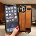 thumbnail image 3 of SaniMore for iPhone 15 Pro 6.1" Back Wallet Case with Card Slot & Kickstand, Premium PU Leather Case with Adjustable Wrist Strap Shockproof Protective Case for Women Men, Black, 3 of 10
