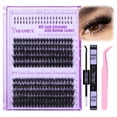 thumbnail image 1 of Kit de extensiones de pestañas Yawamica Lash Clusters de 10 a 18 mm, 60 D+80 D, 1 of 8