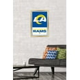 thumbnail image 3 of NFL Los Angeles Rams - Logo 21 Wall Poster, 22.375" x 34" Framed, 3 of 4