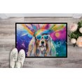 thumbnail image 3 of Carolines Treasures DAC2456MAT 0.15 x 18 x 27 in. Bearded Collie Hippie Dawg Doormat, 3 of 6