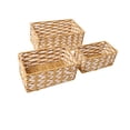 thumbnail image 5 of Ouitble Cestas De Almacenamiento Tejidas A Mano, Contenedores De Almacenamiento Tejidos Multiusos, Organizador Decorativo para Aperitivos, Estantes De Dormitorio, 3 Uds., 5 of 5