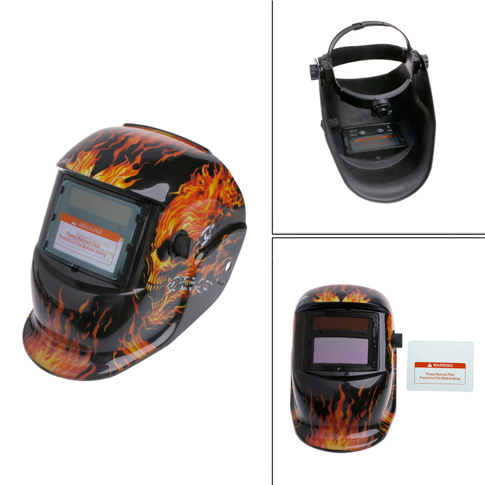 MOMOJIA Auto Darkening Welding Helmet Solar/Battery Powered Welder Mask for TIG MIG ARC