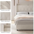 thumbnail image 4 of Forrado marco de cama featuring 4 almacenamiento cajones, 4 of 6