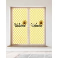 thumbnail image 2 of Window Privacy Film Yellow Sunflowers Stained Glass Window Film Decorative Sun Block Window Cover Spring Flower Retro Plaid Window Clings Static Adhesive Sticker for Bathroom 23.6"x59", 2 of 7