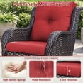 thumbnail image 3 of POCASSY Patio Wicker Chairs Set of 2, All-Weather Wicker Patio Furniture Chairs Set Rattan High-Back Outdoor Armchairs with Cushions, 3 of 9