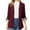 Wine, variant on 2024 Clearance! JINMGG Winter Coats for Women, 2024 Fashion Winter Clearance Women Business Attire Solid Color Stitching Stripe Long Sleeve Pocket Cardigan Coat Top Wine XL