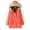 Orange, variant on LEAVINGSUO Winter Coats for Women Womens Tops Plus Womens Warm Long Coat Hoodies Jacket Slim Winter Parkas Outwear Tops with Pockets