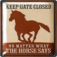 thumbnail image 2 of Metal Horse Tin Sign Rectangular Pintura Hierro Muro La Pared Del 20x30 Cm, 2 of 9