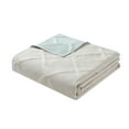 thumbnail image 3 of Mainstays Solid Diamond Pinsonic Reversible Quilt, Beige, King, Soft Wash Microfiber, All Ages, 3 of 9