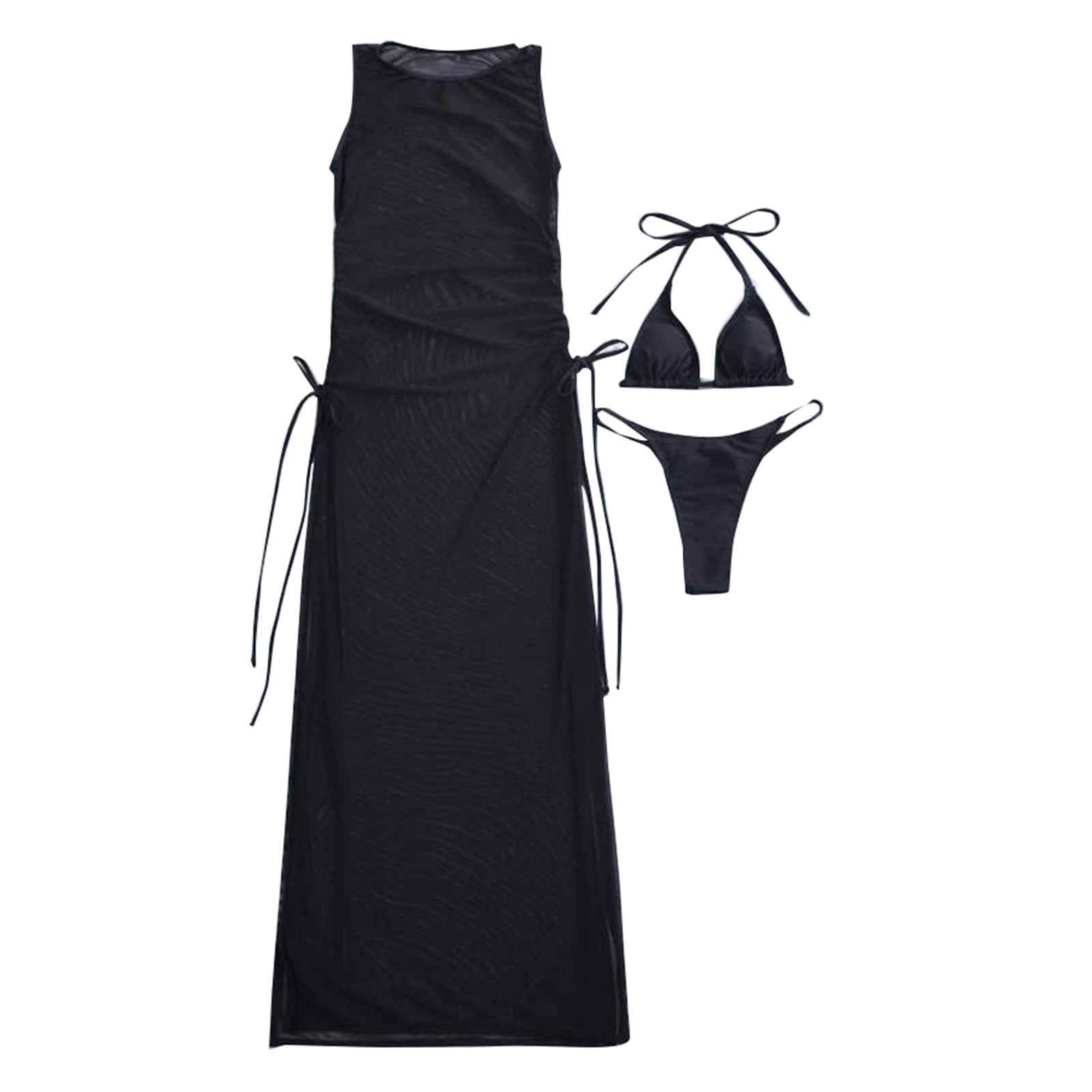 DNDKILG Womens Sexy with Cover Up Two Piece Swimsuit Low Rise Dress