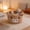 F-Beige, variant on Easter Basket Beige White Highland Cow Design Storage Basket Soft Woven Texture Cute Cloth Detail Decors for Party Treat Storage Container