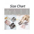 thumbnail image 3 of FANNYC Women's Comfort Cotton Knit Memory Foam House Shoes Light Weight Terry Cloth Loafer Slippers w/ Anti-Skid Rubber Sole, 3 of 9