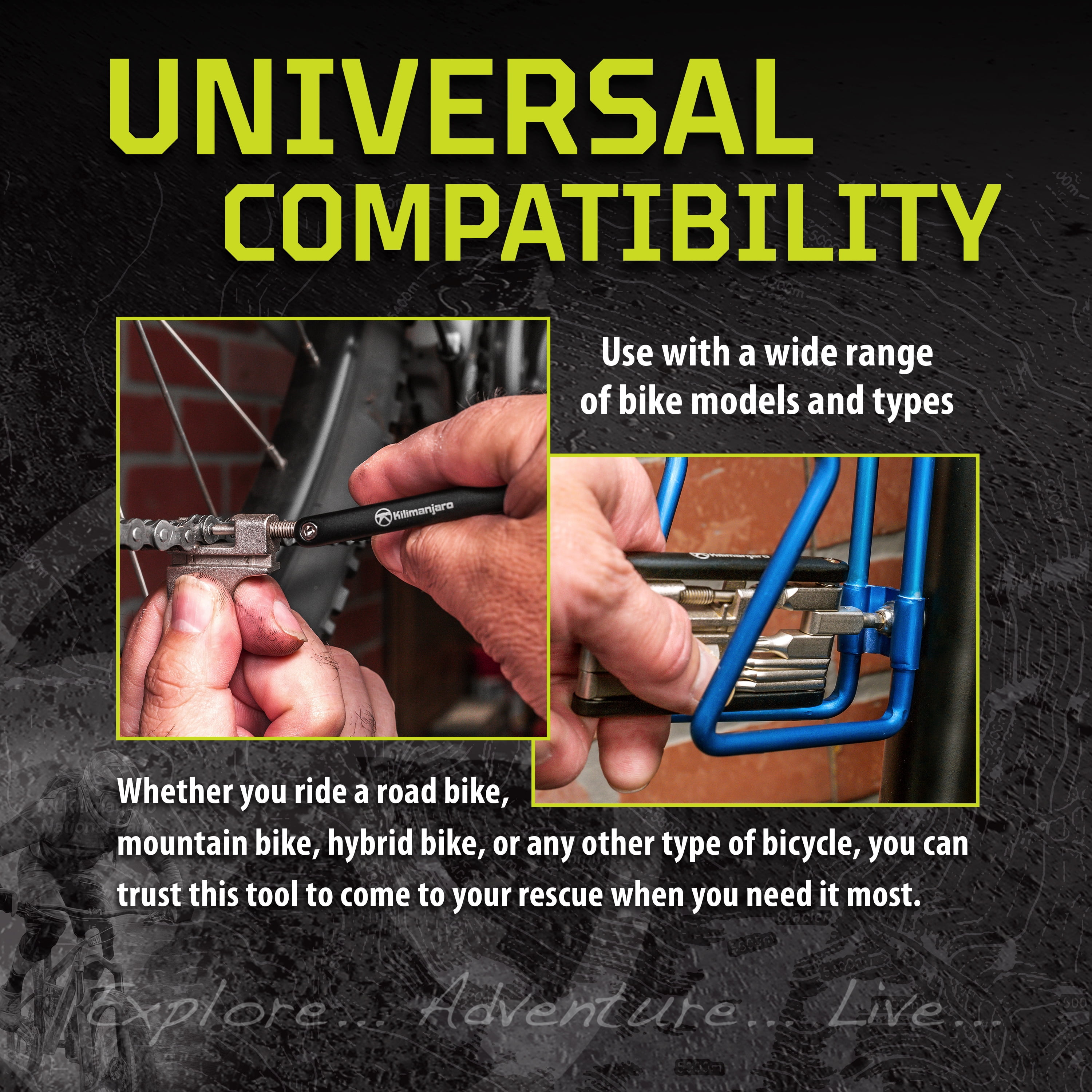 Kilimanjaro 16-in-1 Folding Bicycle Multi Tool - 910525ECE