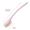 thumbnail image 3 of Advancent Cepillos para el cuerpo del baño Cepillos de cerdas de nailon para baño de mango largo Masajeador exfoliante Herramienta de Suministros de limpieza para el hogar rosado, 3 of 6