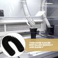 thumbnail image 3 of Raindrops Black Rubber Flexible Hose for Simple Extension Tube Replacement and Plumbing Use, 3 of 8