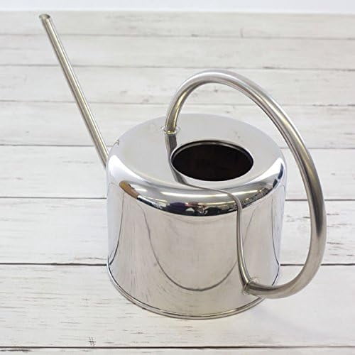 Esschert Design Stainless Steel Watering Can Modern Style Small Silver