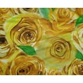 thumbnail image 4 of oneOone Polyester Lycra Yellow Fabric Rose Floral Sewing Craft Projects Fabric Prints By Yard 56 Inch Wide, 4 of 4