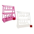 thumbnail image 1 of Soporte para pendientes, perchero, perchas, estante para pendientes, único armario para pendientes de acrílico transparente y rosa, 1 of 8