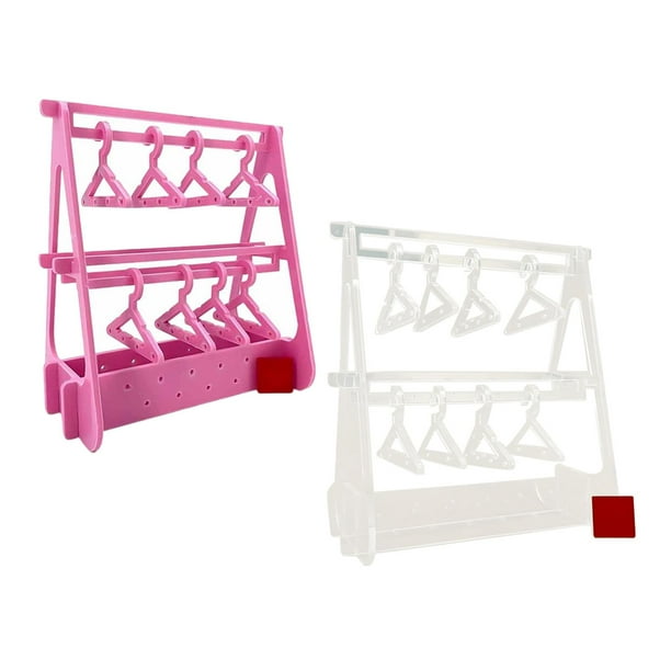 Soporte para pendientes Soledad Organizador de acrílico Transparente y Rosa
