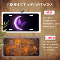 thumbnail image 5 of 1 Pcs Durable License Plate Covers & Frames, Purple Butterfly For Decorative Front, Waterproof For Decoration Aluminum License Plate Covers & Frames Cover For Men Women, 12" X 6", 5 of 6