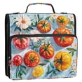 thumbnail image 5 of FORMRS Zipper Binder with Shoulder Strap 2-inch Ring 500 Sheet Capacity File Bag, Watercolor Tomatoes, 5 of 5