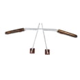 thumbnail image 2 of Perchero para asiento de vehículo, perchero para ropa, perchero telescópico para ropa. Grano de madera, 2 of 9