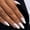 Design 21, variant on 24Pcs Cat Eye Press on Nails with Marble Design, French Tips Manicure Art Acrylic Medium Almond Fake Nails Stick on Nails Glossy Purple Cat Eye Full Cover False Nails Gel Glue on Nails for Women Girls
