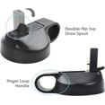 thumbnail image 5 of Wide Mouth Hydro Flask Water Bottle Straw Lid, Flip Top Straw Cap with Finger Loop, Replacement Lid, 5 of 5