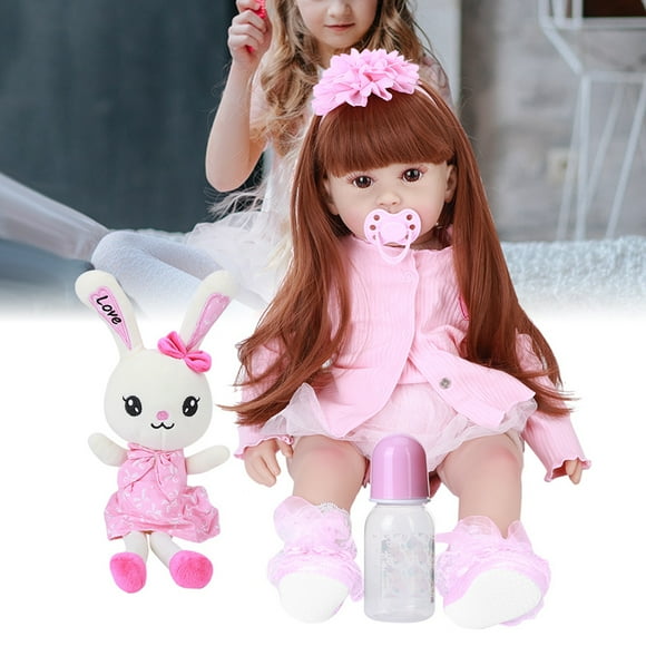 Juguete para bebé muñeca Reborn ANGGREK 60cm silicona