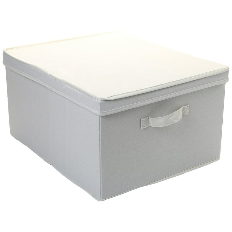 Household Essentials Canvas Large Storage Box - Natural