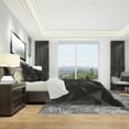 thumbnail image 3 of Designart 'Deep Black Geometric Crumpled' Modern Bedding Set - Duvet Cover & Shams, 3 of 4