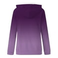 thumbnail image 3 of Ashirexll Zip Up Hoodie Women, Winter Tops for Women, Stylish Printed Long Sleeve Blouse with Pocket, 3 of 4