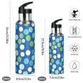 thumbnail image 2 of Yayeee 20oz Insulated Water Bottle Double Wall Stainless Steel with Flip Straw Lid, Blue Dots, 2 of 7