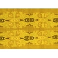 thumbnail image 1 of Ahgly Company Machine Washable Indoor Rectangle Abstract Yellow Modern Area Rugs, 3' x 5', 1 of 4