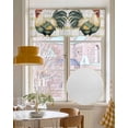 thumbnail image 4 of Sage Green Rooster Kitchen Valances for Windows Farmhouse Linen Window Valance Curtain for Living Room Window Treatment Vintage Animals Wooden Watercolor Valance Rod Pocket Topper Drape, 42 x 18 Inch, 4 of 6