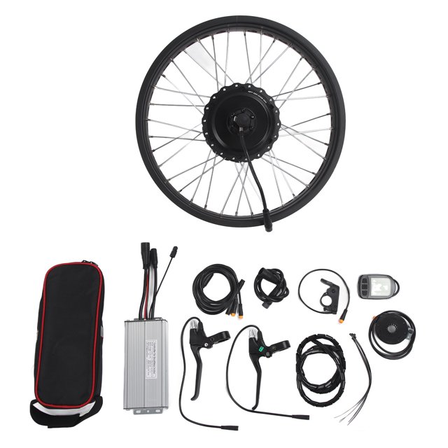 Modificación de batería de litio para moto de nieve de 20 pulgadas Kit de conversión de Motor de bicicleta eléctrica con rueda trasera de 20 pulgadas 48V 750W brillar