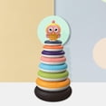 thumbnail image 1 of Torre de apilamiento para bebés Yotijar Círculos Desarrollo Apilable Secuencia iris Masticar Montessori, 1 of 9