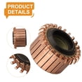 thumbnail image 3 of 1Pc 28.5 X11.5 X18(21) mm 24P Teeth Copper Hook Type Electrical Motor Commutator, 3 of 9