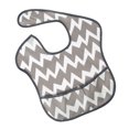 thumbnail image 4 of Delantal de baberos para bebé Impermeable sin mangas Niños alimentando eructo Ola gris Sunnimix Baberos impermeables para niños pequeños, 4 of 5