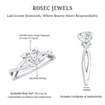 thumbnail image 5 of Rosec Jewels - Lab Created Diamond Heart Engagement Ring 1 ct - 7 mm - Ef-Vs Quality, 14K White Gold, US 5.00, 5 of 8