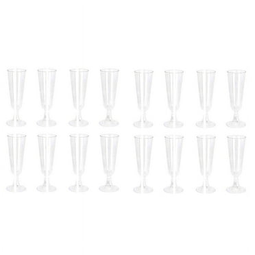 48Pcs Disposable Champagne Glass Goblet Plastic Test Glass Champagne Glass Glass 4.7Oz (150Ml)