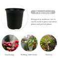 SENSETH 12 Plastic Flower Pots with Drainage Holes for Indoor Plants