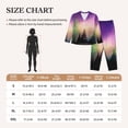 thumbnail image 4 of Rateoe Northern Lights Pattern Womens Pajamas Set Long Sleeve Sleepwear Button Down Nightwear Soft Cotton Pj Lounge Sets-Medium, 4 of 7