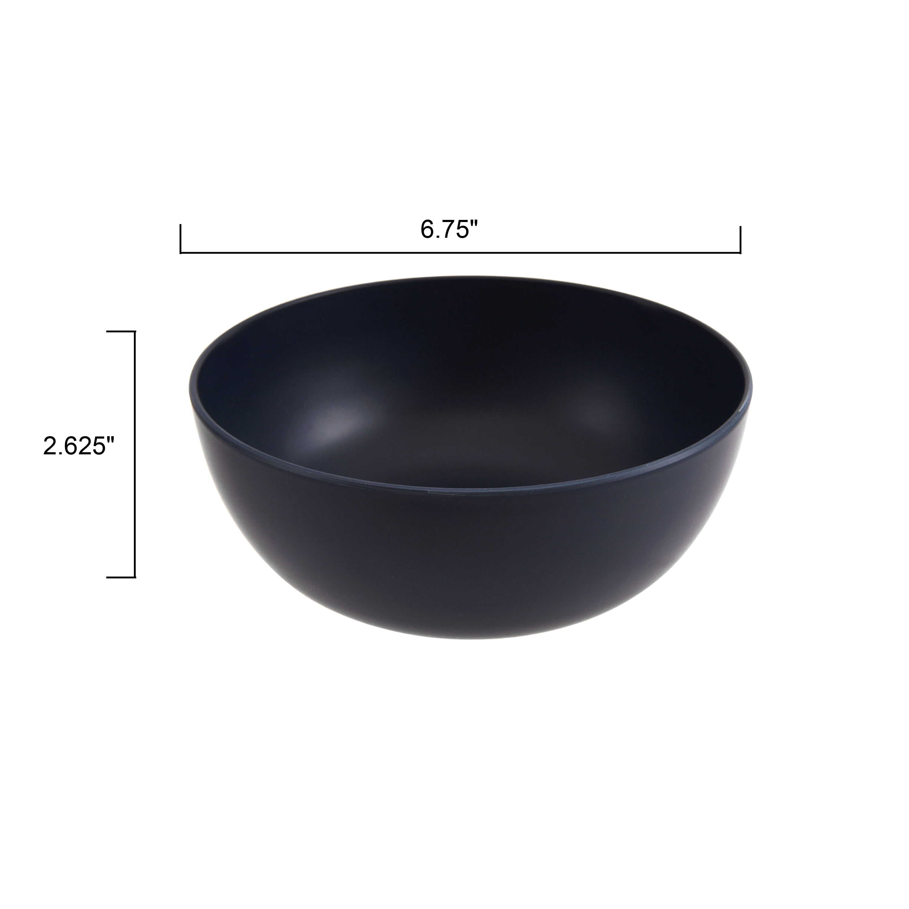 Mainstays Dark Blue Round Plastic Cereal Bowl, 38 oz
