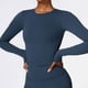 thumbnail image 4 of Camisetas de Yoga sin costuras para mujer, Top corto, camisas de manga larga para Yoga, deportes, Fitness, ropa de gimnasio, camisetas de entrenamiento con realce, camisetas deportivas, 4 of 5