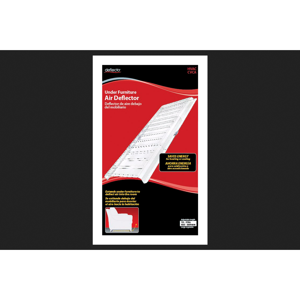 Deflecto 11/2 in. H x 19 to 35 in. D Under Furniture Air Deflector