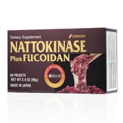 Umeken Nattokinase Plus Fucoidan- Circulatory and Cardiovascular Health- (2 month supply, 60 packets)