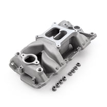 Speedmaster 1-147-007 Compatible with Chevy SBC 350 1957-95 MidRise Air Aluminum Intake Manifold [Satin]